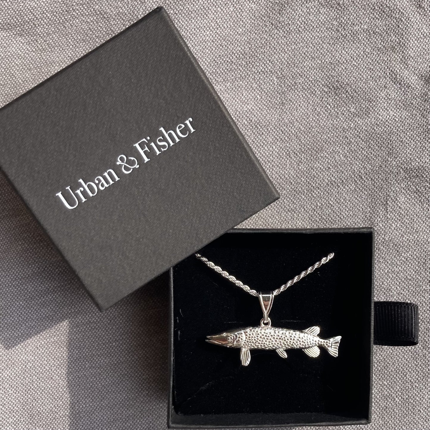 Gift for Anglers and Fishers - Pike from Silver 